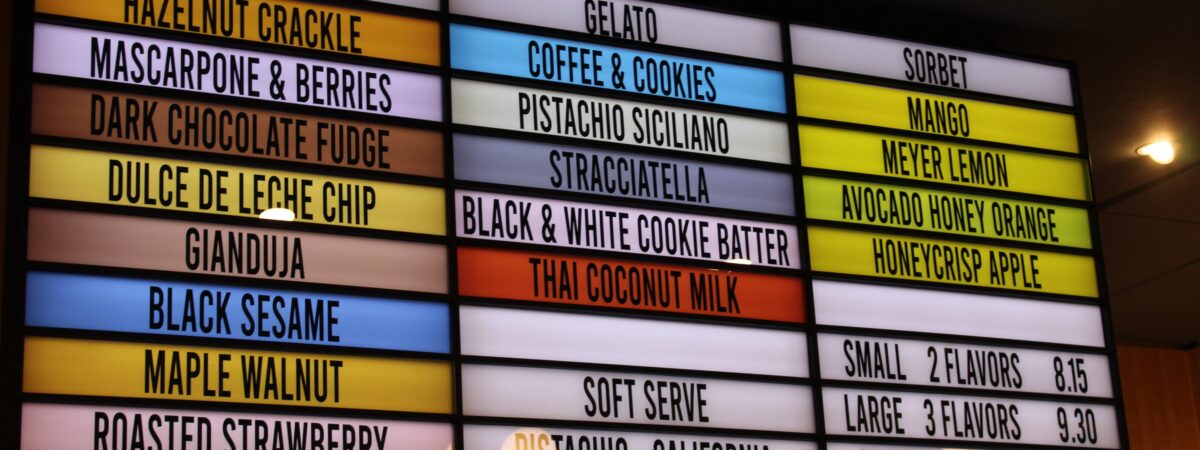H Street Menu Board