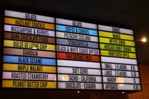 H Street Menu Board