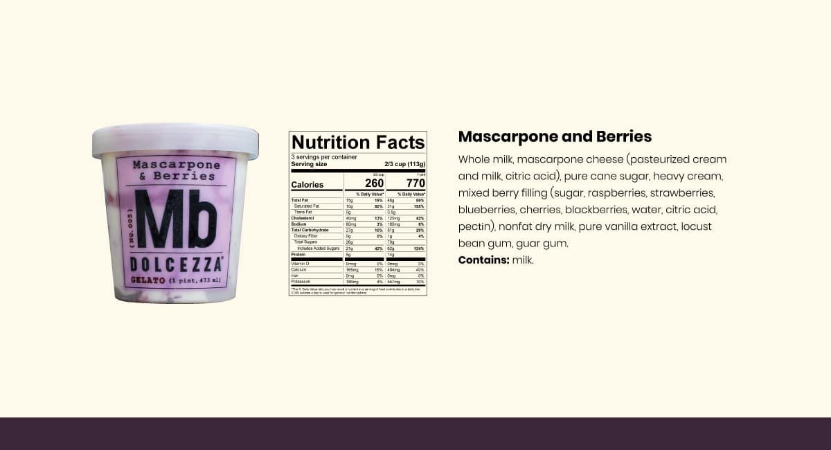Pure Gelato Nutritional Information Besto Blog